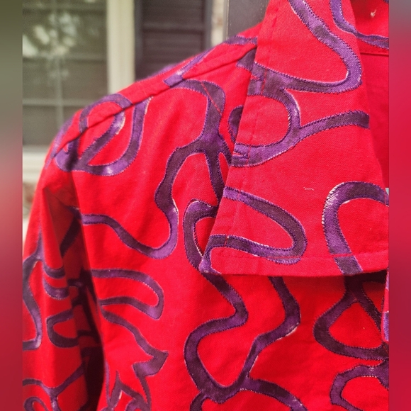 New With Tags Vintage Christopher Banks Women's Decorative Shirt, JACKET Shacket - Picture 4 of 14